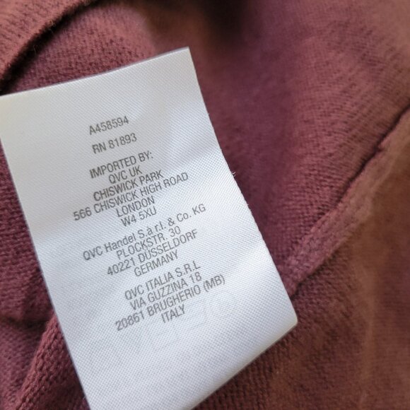 Denim Co Womens Sweater XLP Long Dolman Sleeve Purple Soft Acrylic PUR13E - Picture 9 of 10